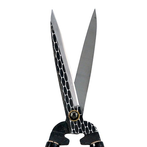 千吉金 本鍛造仕上用 刈込鋏 刈り込み鋏 長柄/刃長:210MM 高級 枝切りバサミ 剪定バサミ