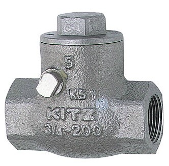 KITZ 逆止弁 チャッキ弁 UO-80A 80mm ステンレス製 ねじ込み式スイング 
