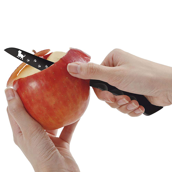 送料無料】ねこのフルーツナイフ 猫 果物ナイフ ケース付 ペティナイフ 