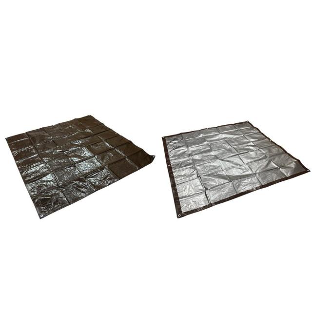 UV剤入 ブラウンシート 厚手 #3500 5.4×5.4m レジャーシート 防水シート UVシート カバー シルバーシート 養生シート