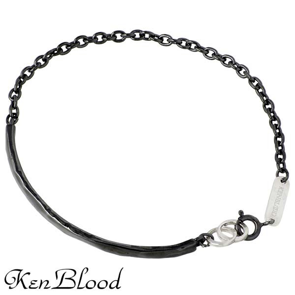 ケンブラッド KEN BLOOD シルバー ブレスレット メンズ レディース ブラック KP-387BK 送料無料