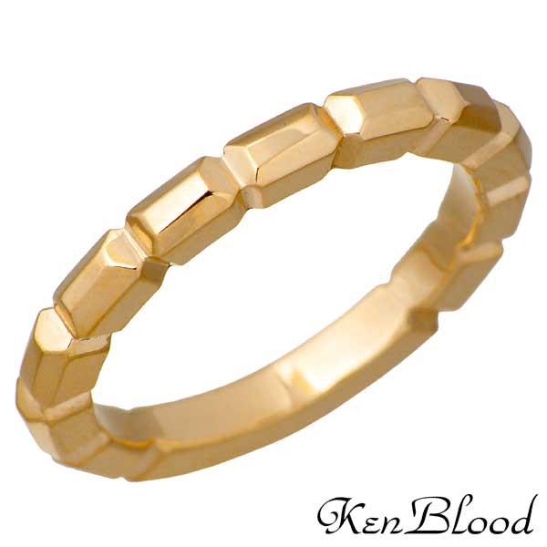 ケンブラッド KEN BLOOD シルバー リング 指輪 メンズ レディース バゲット ゴールド 9〜25号 KR-259GD