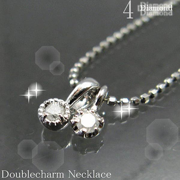 ネックレス レディース 誕生石 リリー ツイントップ 4月 天然ダイヤモンド E1546E1353-04の通販は 6,468円