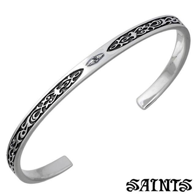 セインツ SAINTS バングル メンズ コプラ アラベスク シルバー ブラックダイヤモンド SSB11-69M 送料無料の通販は