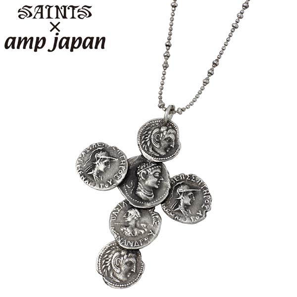 セインツxアンプジャパン SAINTS X amp japan ネックレス メンズ ギリシャ コイン クロス 十字架 SSP6-02 送料無料の通販は