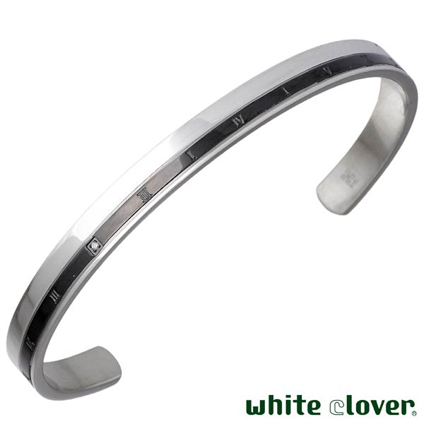 ホワイトクローバー white clover ステンレス バングル 金属