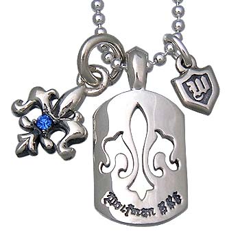 ウルフマン B.R.S WOLFMAN B.R.S シルバー ネックレス メンズ Wフレアチャーム WO-P-109の通販は 21,450円