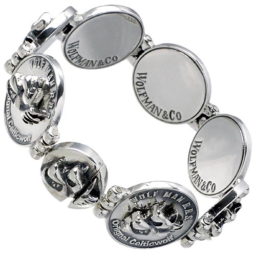 入手困難✨ WOLFMAN B.R.S silver 925 ブレスレット WOLFMAN B.R.S (ウルフマンB.R.S) ウォー ウルフ W ヘッド