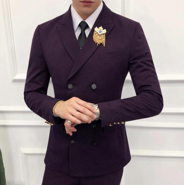 ダブルスーツ スタイリッシュスーツ ８つボタンススリムスーツ スリーピース スーツ メンズフォーマルスーツ結婚式二次会パーティーの通販はau Pay マーケット Hikari 株式会社