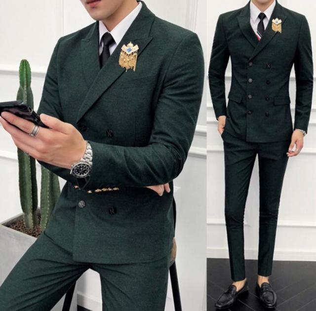 ダブルスーツ スタイリッシュスーツ ８つボタンススリムスーツ スリーピース スーツ メンズフォーマルスーツ結婚式二次会パーティーの通販はau Pay マーケット Hikari 株式会社