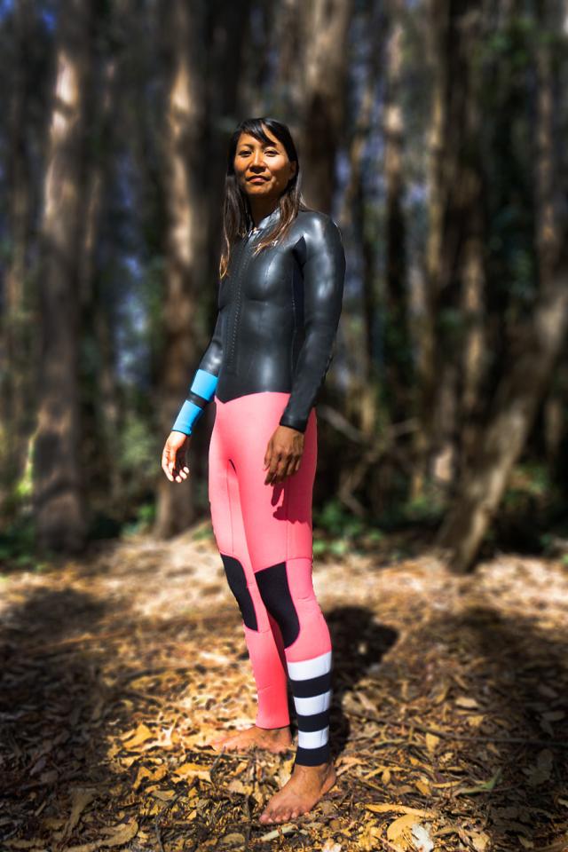 フルスーツ フロントジップ タイプ ウエットスーツ レディース  選べるカラー 生地 厚さ 2mm 3mm 5mm ウェットスーツ 女性 伸縮 ストレッチ オーダー サーフィン の通販は