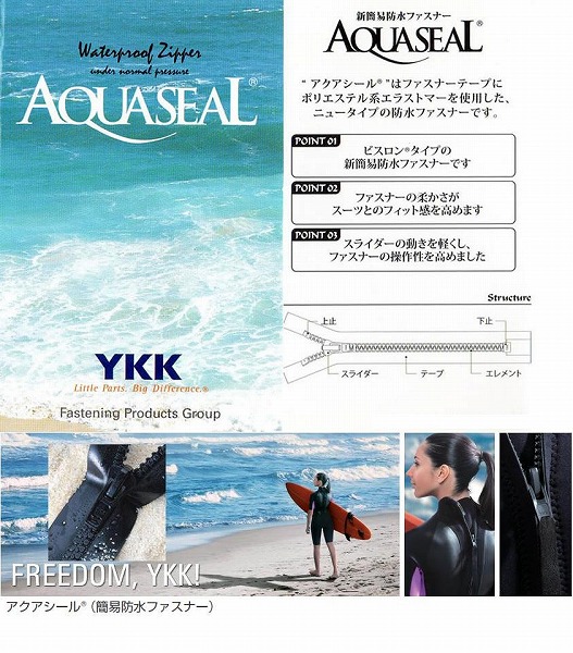 セミドライ ウエットスーツ バックジップ タイプ スポーツタイプ