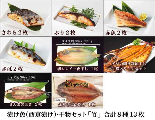 漬け魚 西京漬け 干物セット 竹 冷凍便 築地直送 西京焼き 西京漬け 漬魚 干物 ギフト の通販はau Pay マーケット 築地魚群 世界中の美味しい食材を 世界の豊洲市場 よりお届けします