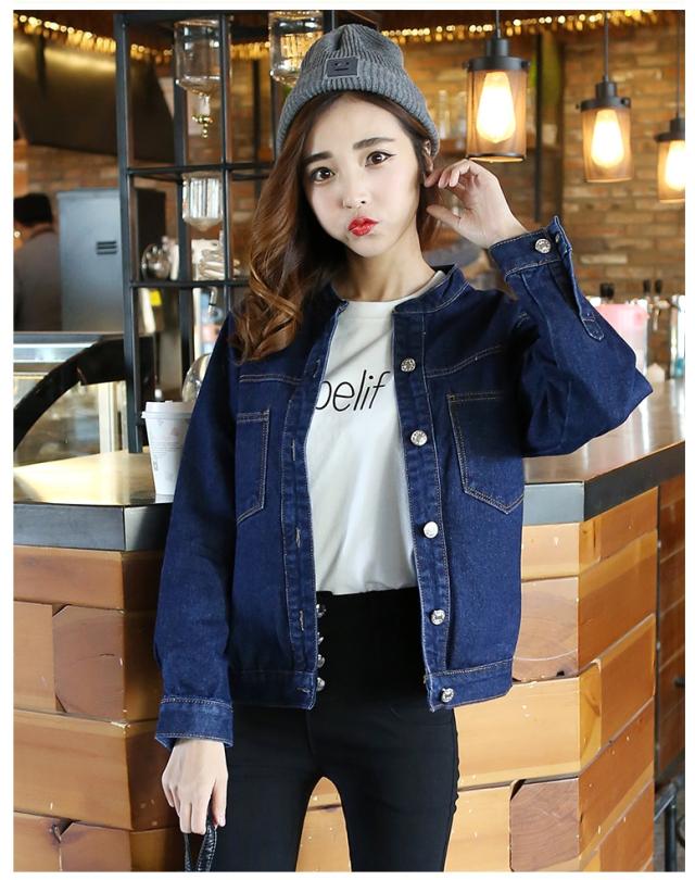 送料無料 ノーカラー デニムジャケット レディース 韓国 ファッション レディース 春服 春物 ライトアウター ライダース 春ジャケット Gの通販はau Pay マーケット Vestito
