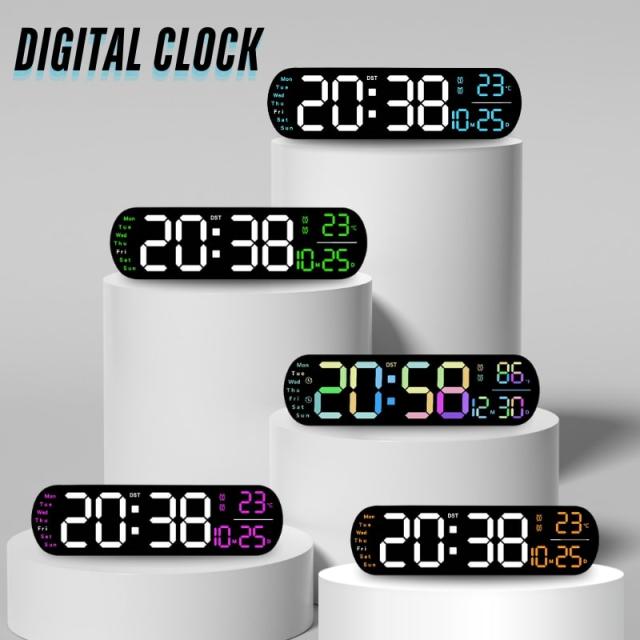 JDL LED CLOCK デジタル壁掛け時計 カレンダー JDL LED CLOCK デジタル壁掛け時計 カレンダー - メルカリ