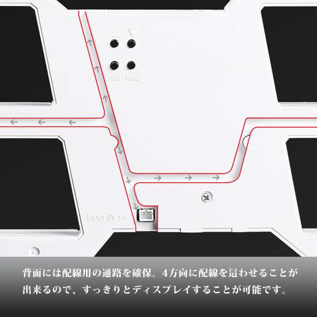 3D LEDデジタル 時計 ウォールクロック 掛け時計 置き時計 目覚まし時計 おしゃれ かわいい 多機能 近未来 インテリア 大型 BIG  ブラックの通販はau PAY マーケット - PlumRiver au PAY マーケット店 | au PAY マーケット－通販サイト