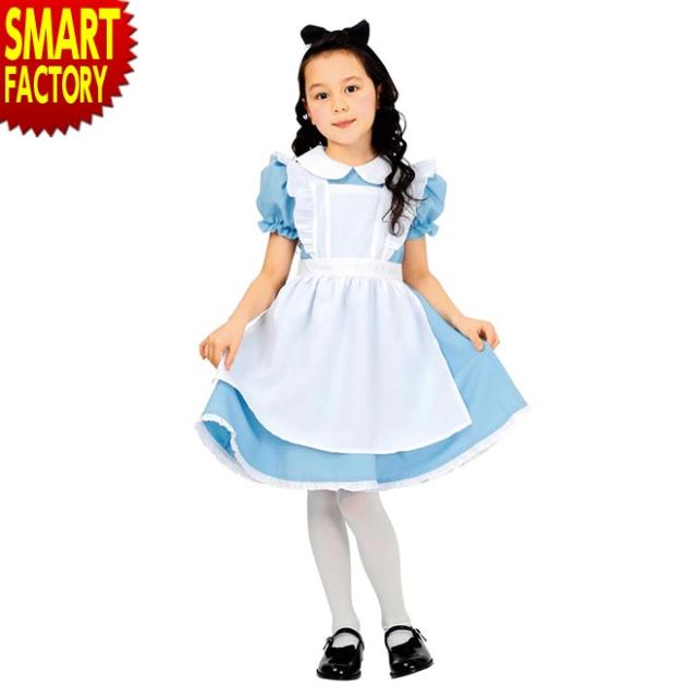 ハロウィン コスプレ Aquaドレス キッズ サイズ 1 1cm エプロン ワンピース 水色 不思議 スカート コスプレ 女の子 子供の通販はau Pay マーケット 自転車通販 スマートファクトリー