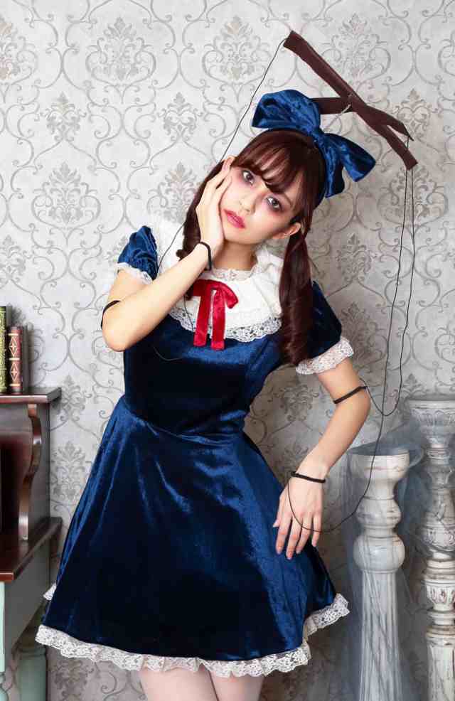 ハロウィン コスプレ ANTIQUE DOLLS エリーゼブルー マリオネット 人形 ドール レトロコスチューム レディース 女性 送｜au PAY  マーケット