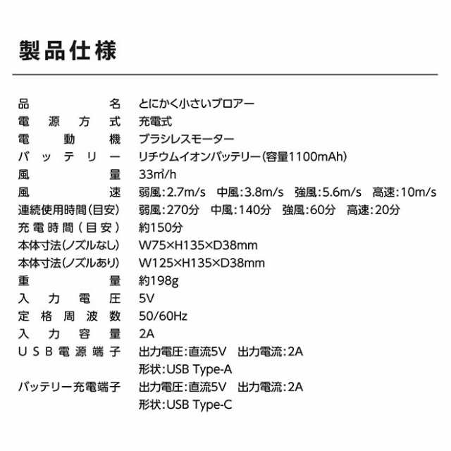 ブロワー 小型 【限定価格 最終日】 【購入特典付】 充電式 電動 軽量