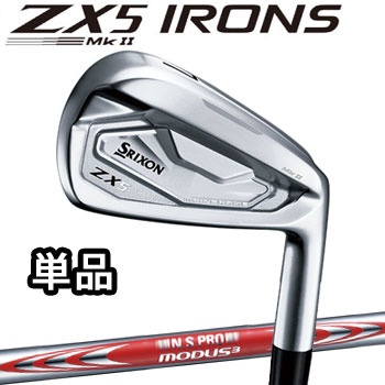 ダンロップ　SRIXON　スリクソン　ZX5 Mk II アイアン　単品(#4、AW、SW)　N.S.PRO MODUS3 TOUR105 DST スチールシャフト　ZX5 Mk 2 IRONの通販は 14,969円