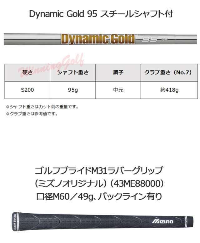 ミズノ ミズノプロ 245 アイアン 単品(No.4、GW) [Dynamic Gold 95