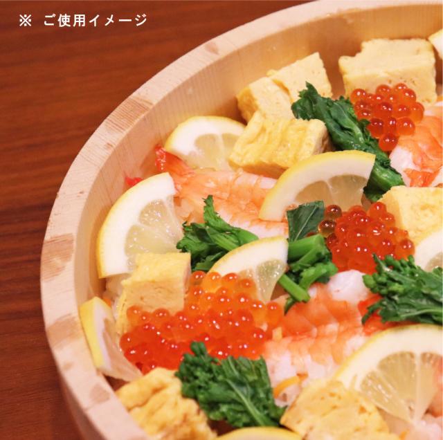 ◆飯台 フタ付き　30cm（約3合用)◆国産品/国産さわら・銅タガ　木工職人の手作り　寿司飯台　寿司桶　酢飯　国産品　安心　安全　天然木　さわら　飯台　銅タガ　ごはん　職人　寿司　蓋　すし　スシ_3