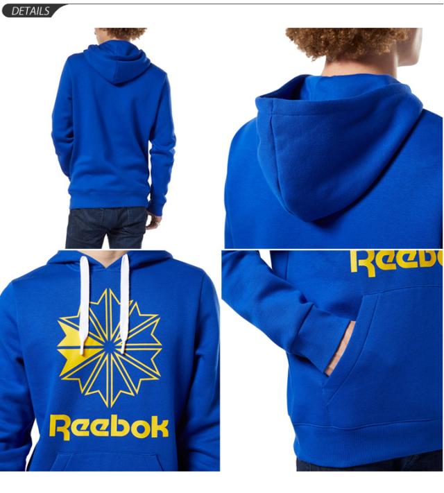 スウェット パーカー 長袖 トレーナー メンズ リーボック Reebok Cl ビッグロゴ フーディー スポーツウェア スエット プルオーバー スウの通販はau Pay マーケット Apworld
