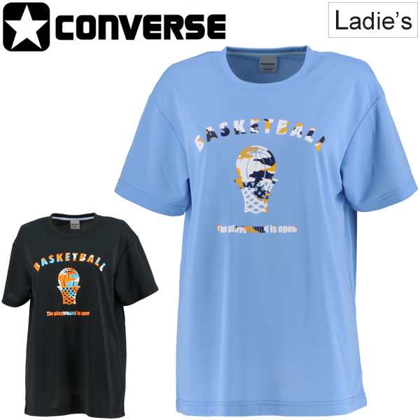 Tシャツ 半袖 レディース コンバース Converse バスケットボール スポーツウェア 女性 プリントt クルーネック 部活 学生 中高校生 バスの通販はau Pay マーケット Apworld