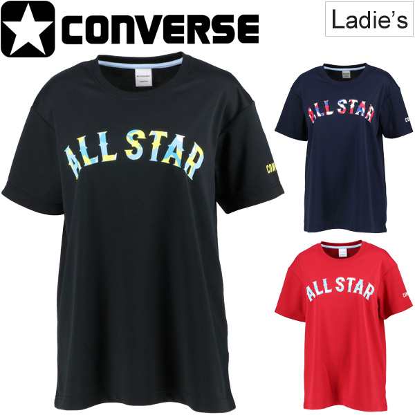 Tシャツ 半袖 レディース コンバース Converse バスケットボール スポーツウェア 女性 プリントt All Starロゴ クルーネック バスケ 女子の通販はau Pay マーケット Apworld