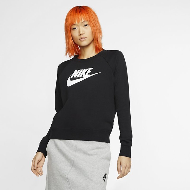 NIKE ナイキ クルーネック エッセンシャル＋ スウェット 黒 L