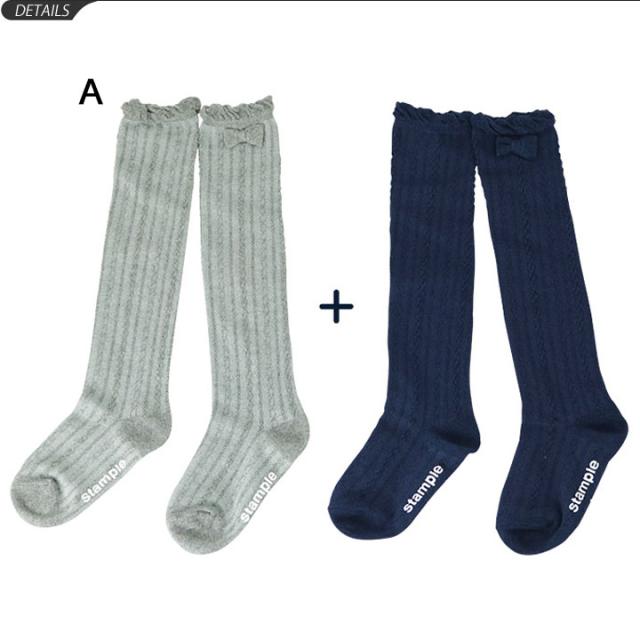キッズ 靴下 2足セット ジュニア ガールズ 女の子 16 24cm スタンプル Stample リボン タック編み ニーハイソックス 2足組 滑り止め付 の通販はau Pay マーケット Apworld 9日9 59まで Big Saleクーポン有