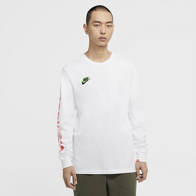 長袖 Tシャツ メンズ ナイキ Nike Hbr ワールドワイド Tee スポーツウェア トレーニング クルーネック プリントt 男性 長袖シャツ ホワイの通販はau Pay マーケット Apworld 9日9 59まで Big Saleクーポン有