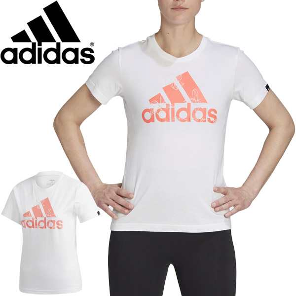 Tシャツ 半袖 レディース アディダス Adidas W Floral グラフィックtシャツ スポーツウェア 女性 ビッグロゴ 半袖シャツ クルーネック 白の通販はau Pay マーケット Apworld