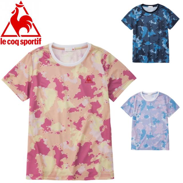 半袖 Tシャツ レディース ルコック Le Coq Sportif スポーツウェア 吸汗速乾 Uvカット 総柄 トレーニング フィットネス 女性 半袖 シャツ の通販はau Pay マーケット Apworld 9日9 59まで Big Saleクーポン有