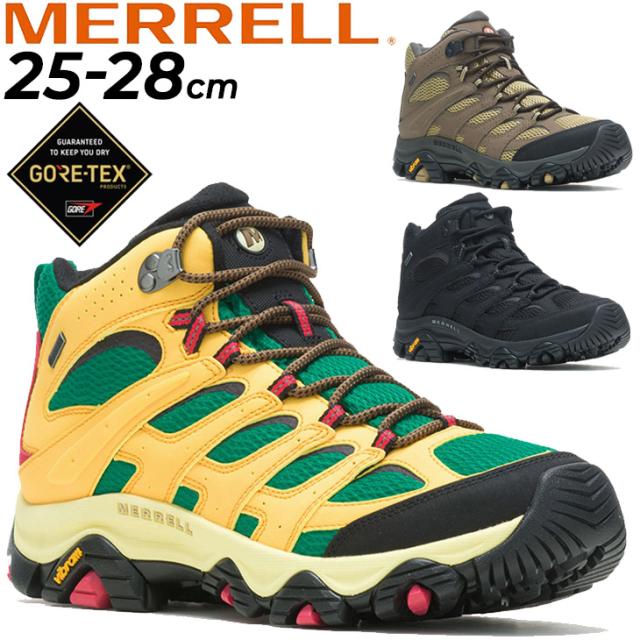 アウトドアシューズ 防水 メンズ スニーカー メレル MERRELL モアブ 3 シンセティック ミッド ゴアテックス/靴 男性 ハイキング キャンプ MOAB 3 SYNTHETIC MID GORE-TEX/MOAB3SYMD-GT