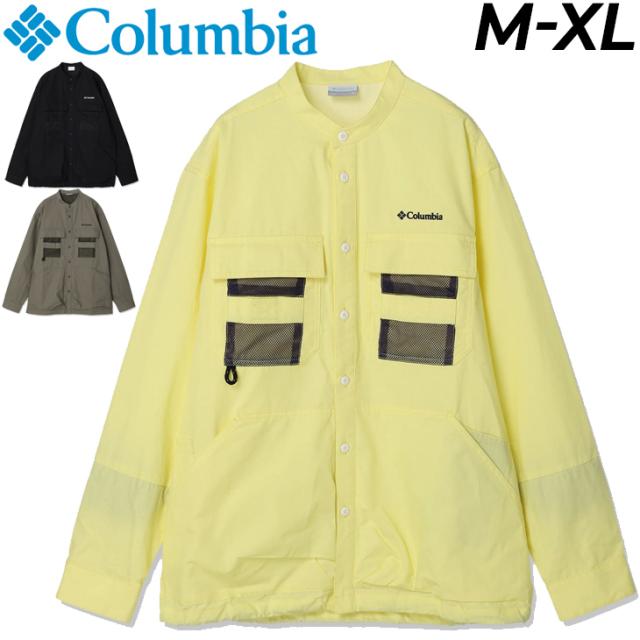 シャツジャケット メンズ アウター コロンビア COLUMBIA ツキャノンアイル/アウトドアウェア はっ水 撥油 キャンプ たけだバーベキュー氏コラボ 男性 ジャンバー 上着/PM0715