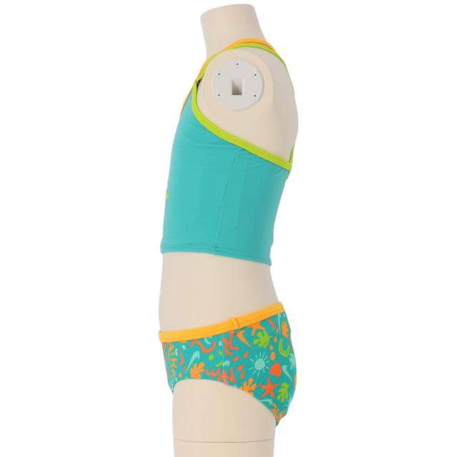 スイムウェア キッズ セパレート水着 女の子 130 160cm ナイキ Nike 子供用 タンキニ 子ども 女児 かわいい グリーン系 プール 海水浴 ビの通販はau Pay マーケット Apworld