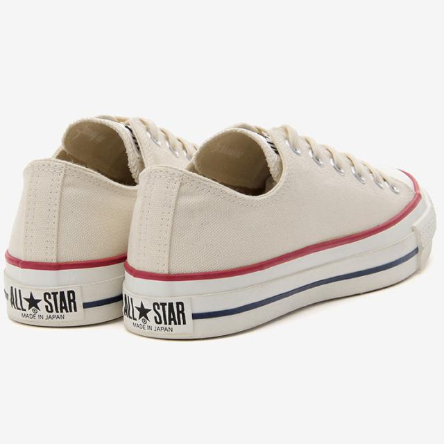 スニーカー メンズ レディース シューズ/コンバース converse キャンバス オールスター J OX/ローカット 日本製 ユニセックス ナチュラルホワイト 生成り色 靴 MADE IN JAPAN くつ/3216771_3