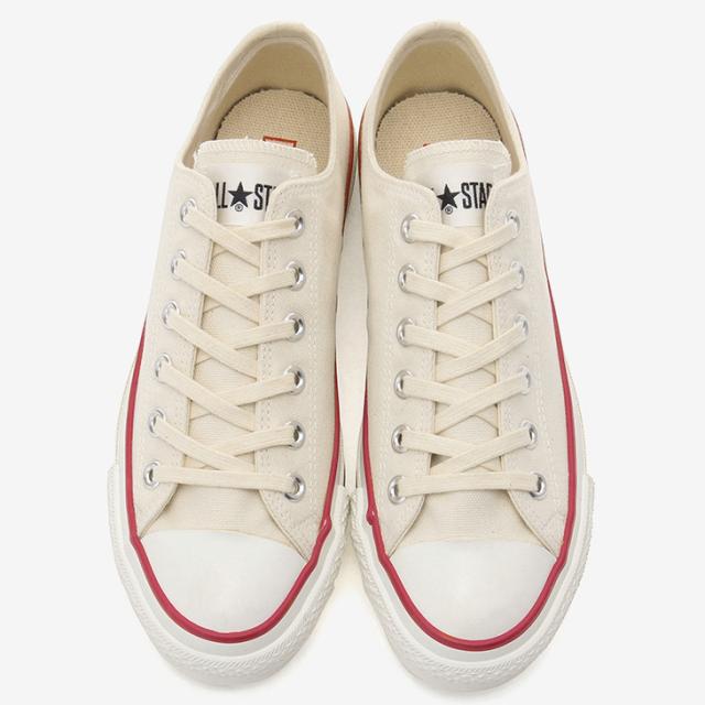 スニーカー メンズ レディース シューズ/コンバース converse キャンバス オールスター J OX/ローカット 日本製 ユニセックス ナチュラルホワイト 生成り色 靴 MADE IN JAPAN くつ/3216771_4