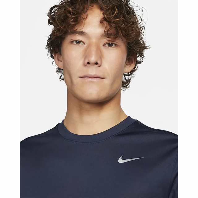 半袖 Tシャツ メンズ ナイキ NIKE Dri-FIT/スポーツウェア トレーニング フィットネス ランニング ジム/男性 速乾 紺色 ネイビー  トップ｜au PAY マーケット