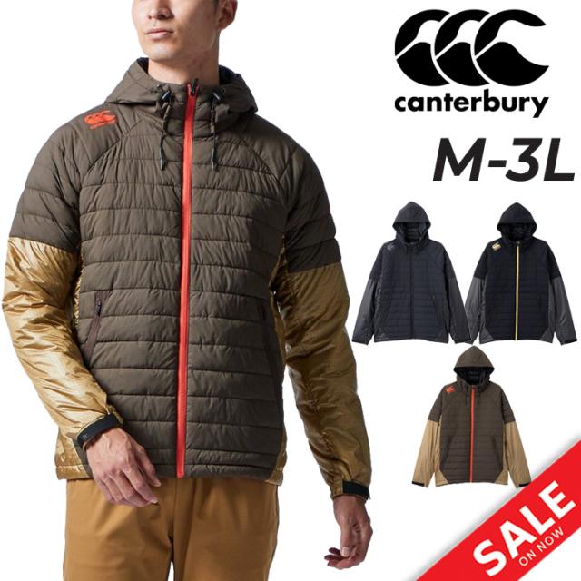 中綿ジャケット メンズ アウター/カンタベリー  canterbury RUGBY＋ トレーニング スポーツウェア ラグビー 保温 フード付き 男性 防寒着 ジャンバー/RP72602