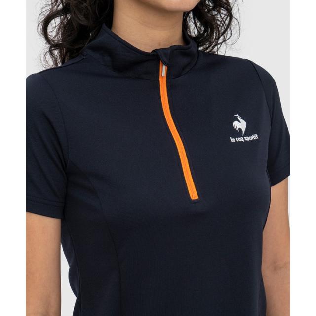 ルコック ハーフジップ 半袖シャツ レディース/le coq sportif