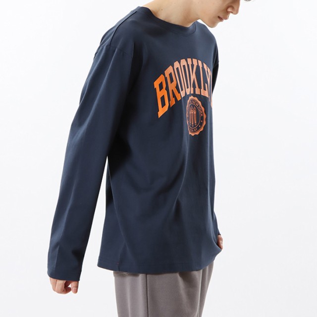 チャンピオン 長袖 Tシャツ メンズ Champion プリントT カレッジ
