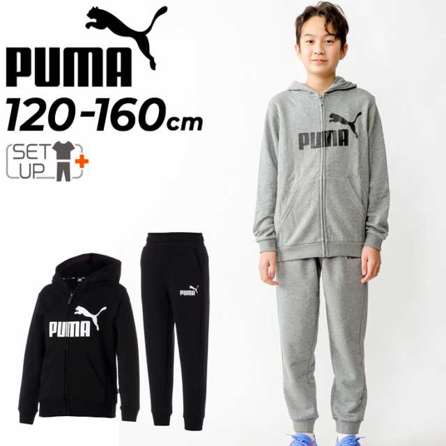 スウェット 上下 キッズ 120-160cm 子供服 プーマ PUMA フルジップ