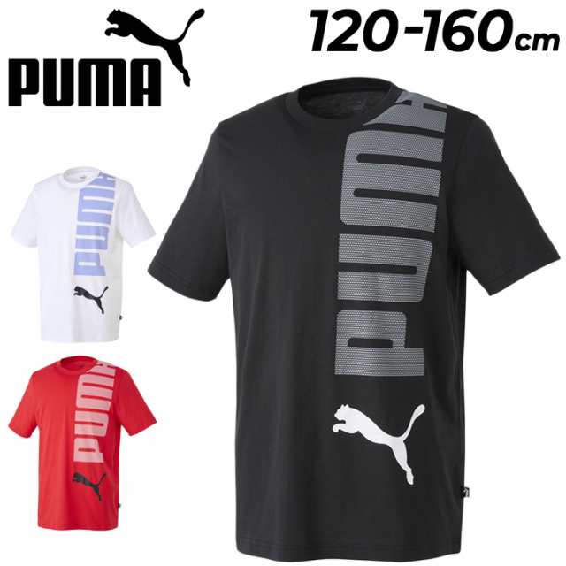 石黒氏は会長に プーマ キッズ 半袖 Tシャツ ジュニア 120-160cm 子供服 PUMA ESS+ ロゴ プリントT トレーニング  スポーツウェア ビッグロゴ 子ども デイ キッズベビー・マタニティ
