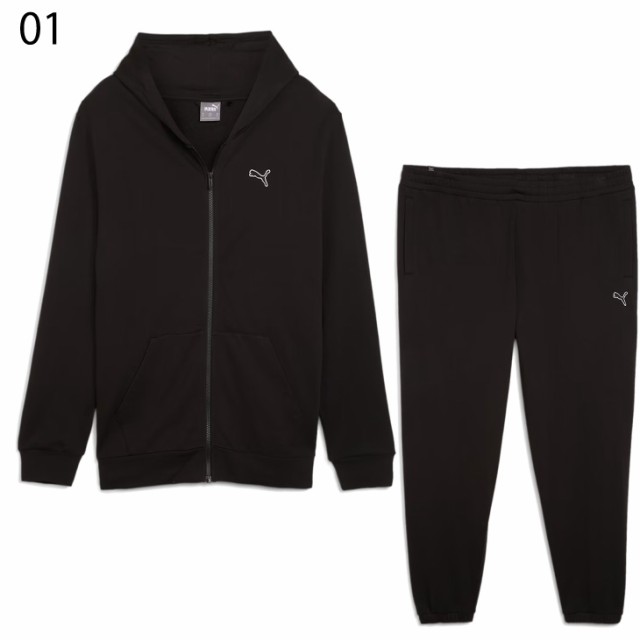 プーマ スウェット メンズ 上下 PUMA BETTER ESSENTIALS ジップアップ 