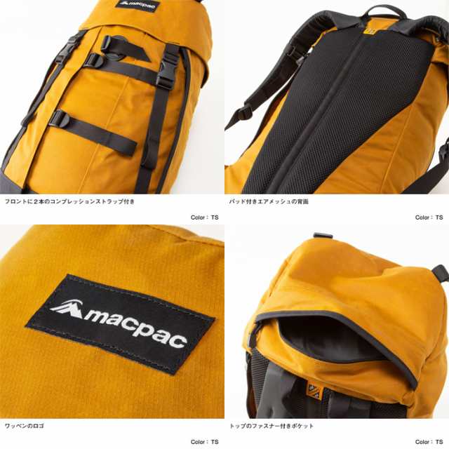 【極美品】macpac マックパック リュック ロゴ 黒