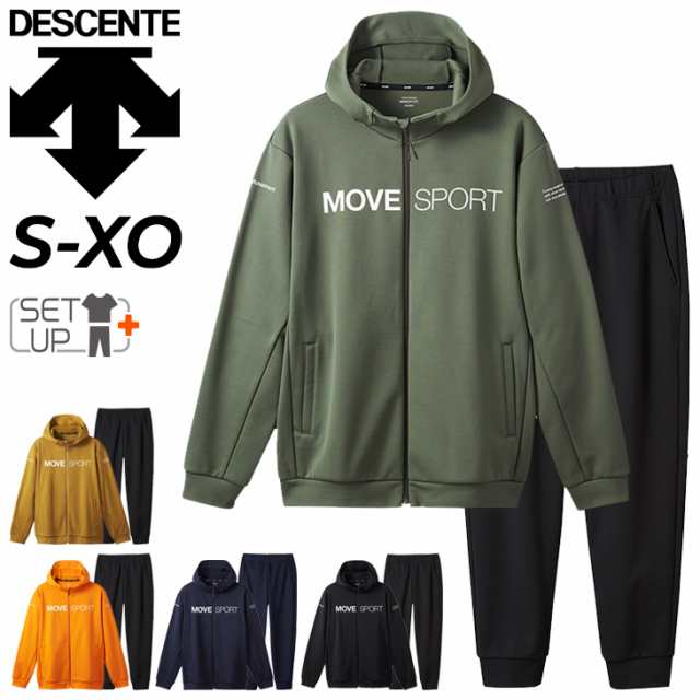 デサント スウェット 上下メンズ DESCENTE MOVESPORT 裏起毛 フーディ