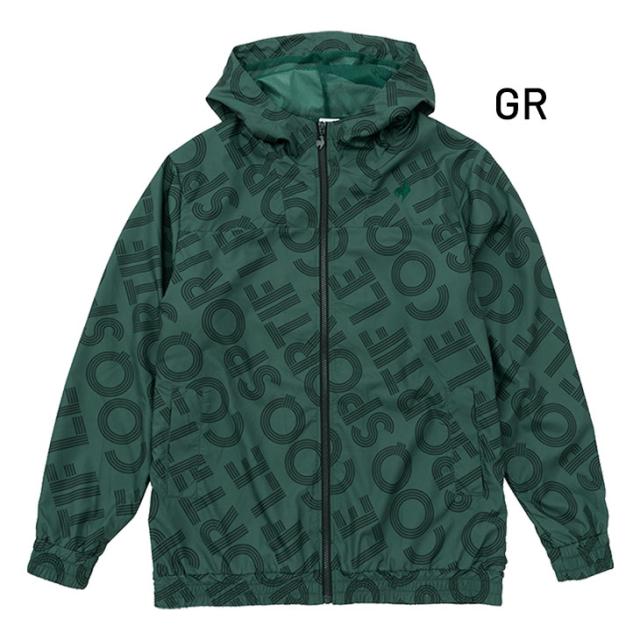 le coq ルコック ジップアップジャケット 緑 総柄 XL ルコック ウインドブレーカー メンズ le coq sportif ウィンド
