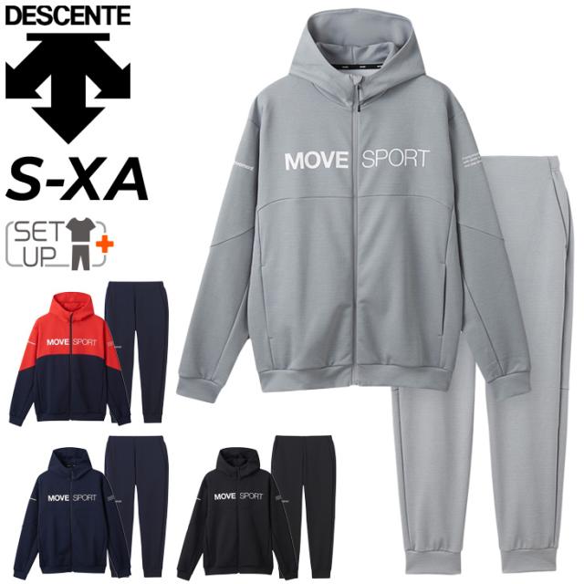 デサント ジャージ メンズ 上下 DESCENTE S.F.TECH フルジップフーディー ジャケット ロングパンツ セットアップ トレーニング スポーツウェア ウエア 上下組 ストレッチ UVカット ジャージー ブランド ムーブスポーツ 男性 春夏 アパレル/DMMXJF20-DMMXJG20の通販は 16,630円